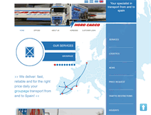 Tablet Screenshot of nordcargo.com